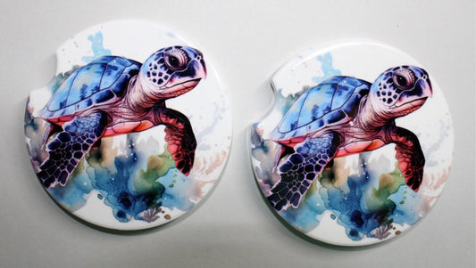 Sea Turtle Ceramic Car Coaster