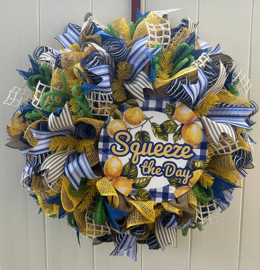 Squeeze The Day Door Wreath