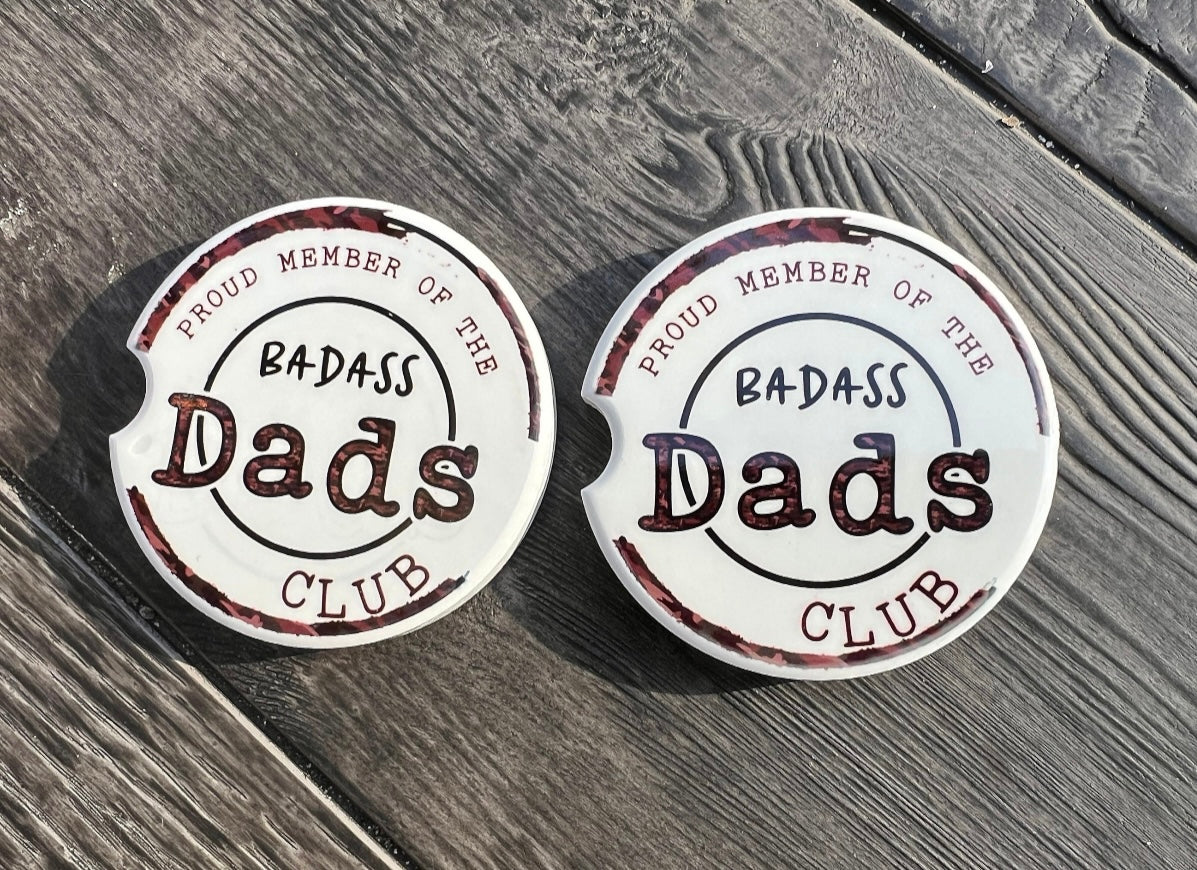 Dads Club Ceramic Car Coaster